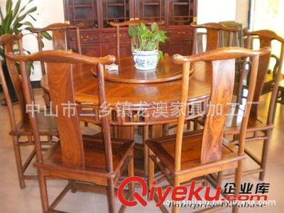 仿古家具,红木家具,非洲黄花梨圆形餐台-中山市三乡镇龙澳家具加工厂提供仿古家具,红木家具,非洲黄花梨圆形餐台的相关介绍、产品、服务、图片、价格中山市三乡镇龙澳家具加工厂、榆木;酸枝;非洲花梨